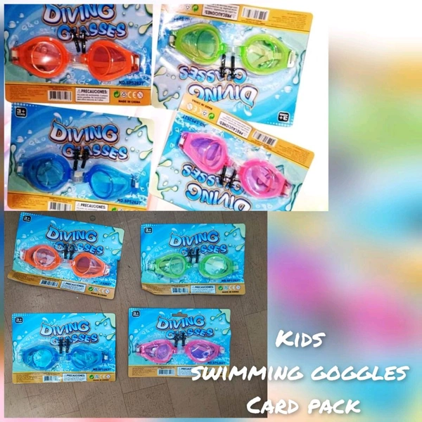 Swimming goggles kids card pack