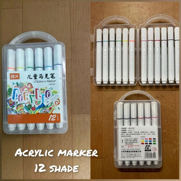 Acrylic marker plastic box
