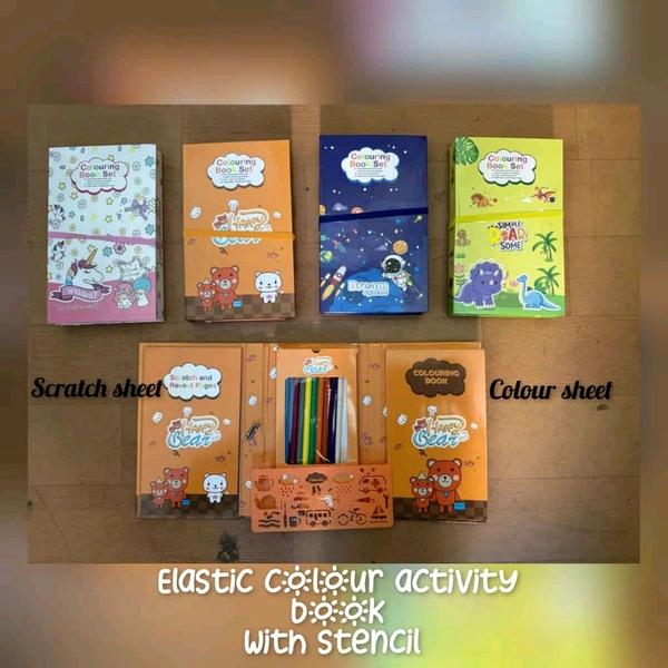 Activity book colour n scratch