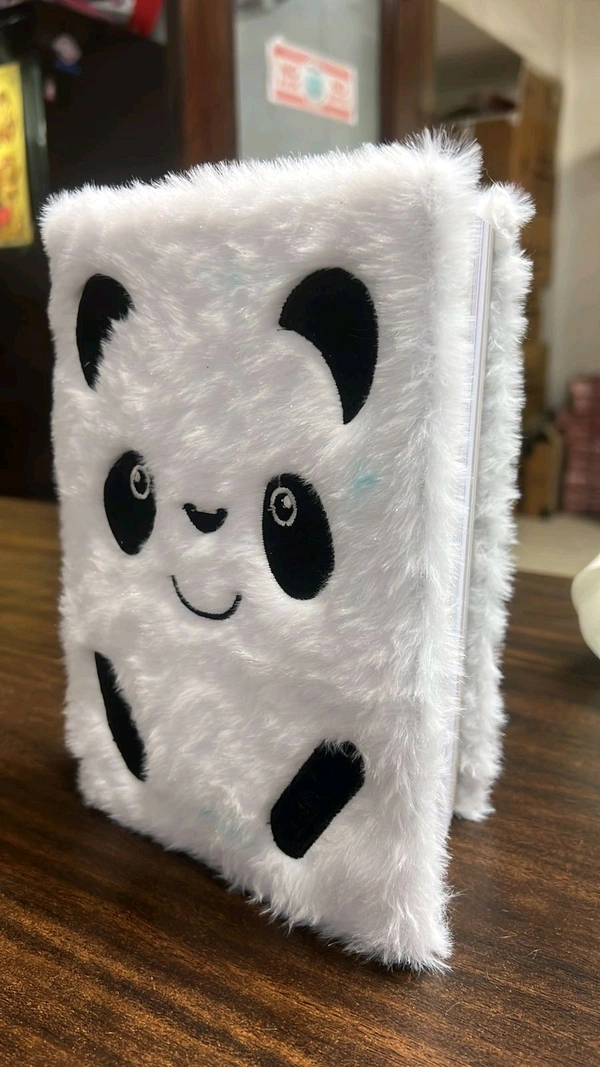 Panda fur notebook A5