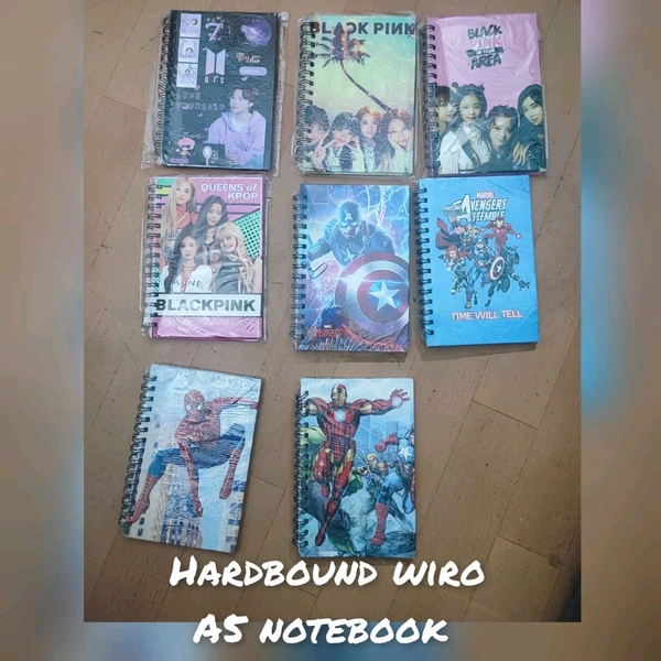 A5 hardbound wiro notebook 