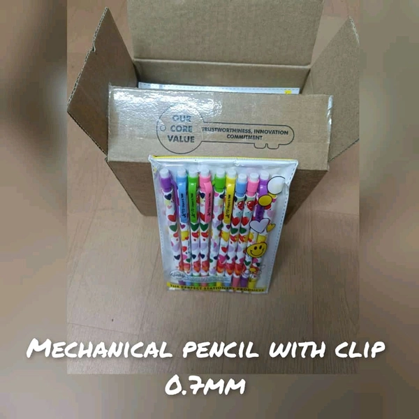 Mechanical pencil printed clip