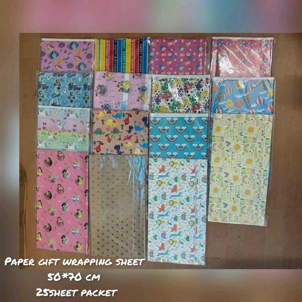 Giftsheet wrapping paper uni rainbow