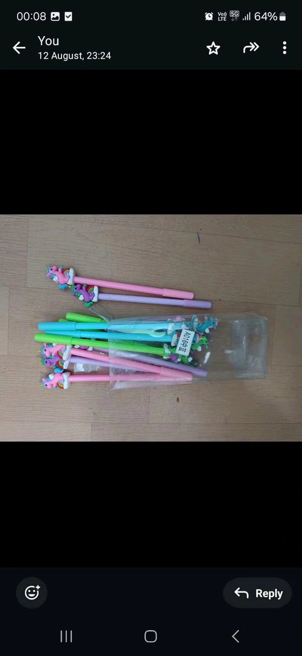 Unicorn gel pen head
