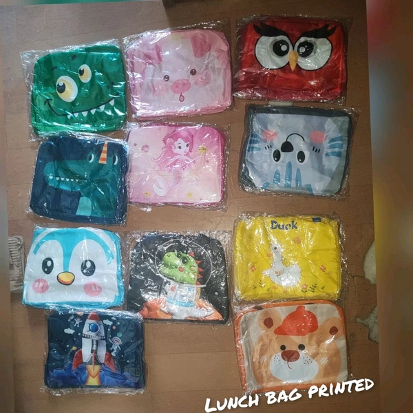 Lunch bag cartoon plain 
