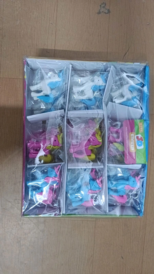Unicorn 3d eraser 36pc