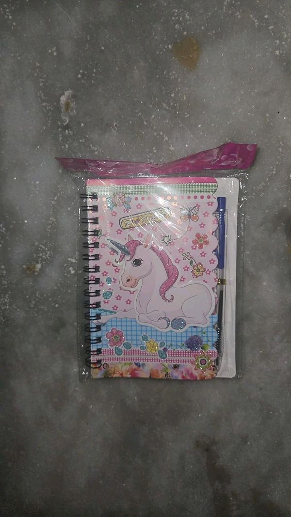 Pocket notebook Unicorn witn pen