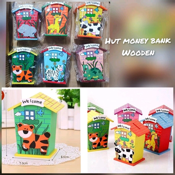 Hut money wooden 