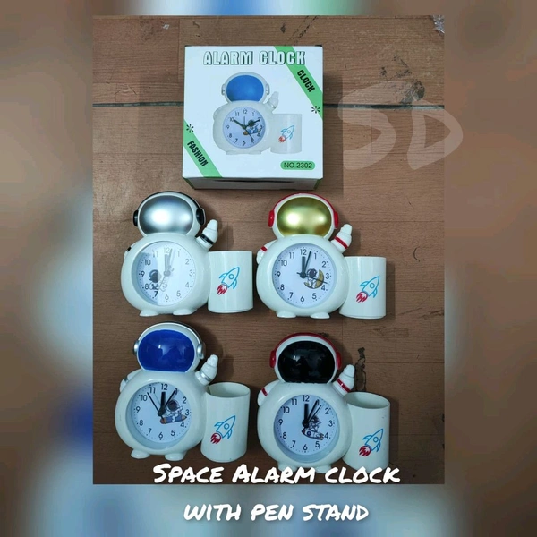 Space Clock with Holder