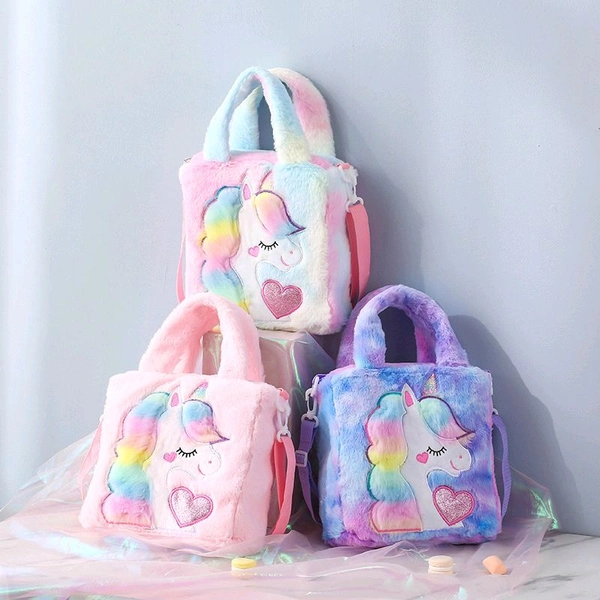 UNICORN FUR HAND BAG