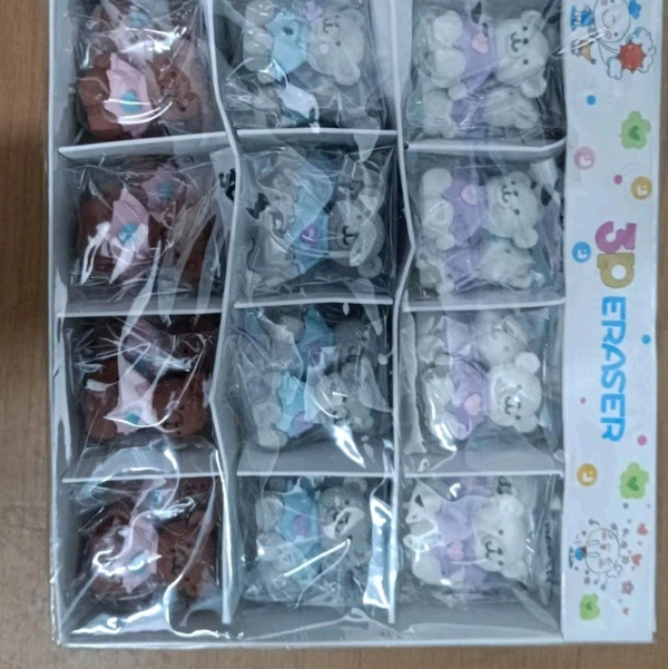 Bear 3D eraser (48pc box)