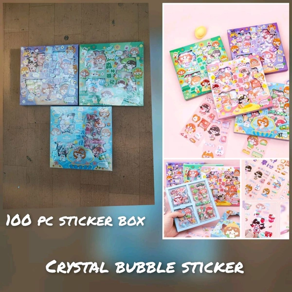 Crystal Bubble Stickers (100pcs Box) 