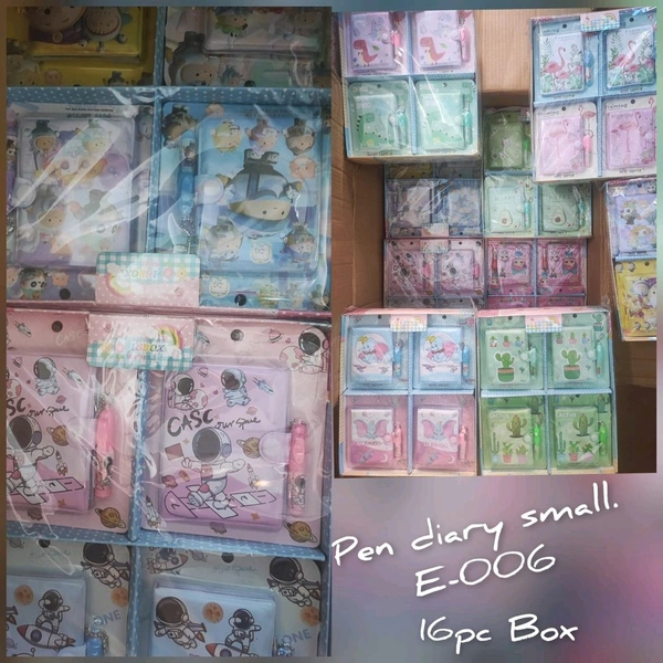 Pen Notebook Small E-006 (16 Pcs Box) 