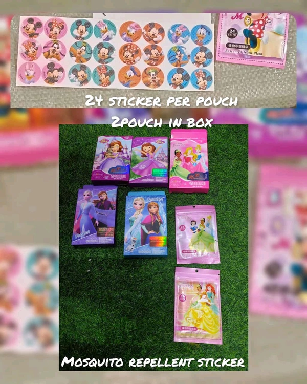 Mosquito repellent sticker 1 box (2pouch of 24 sticker)