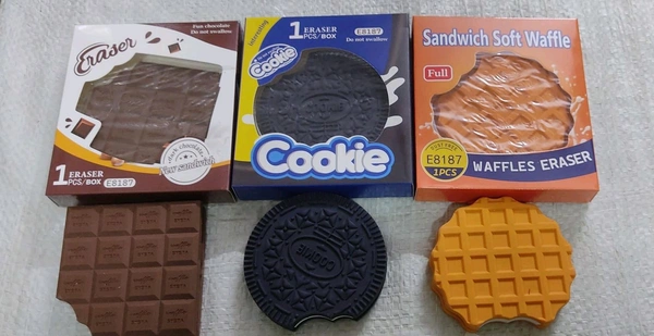 Big chocolate and cookies eraser (24pc box)