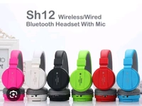SH12 Bluetooth headphones with mic