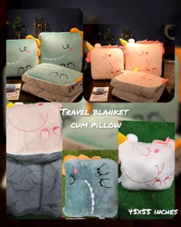 Blanket cum pillow Uni & Dino