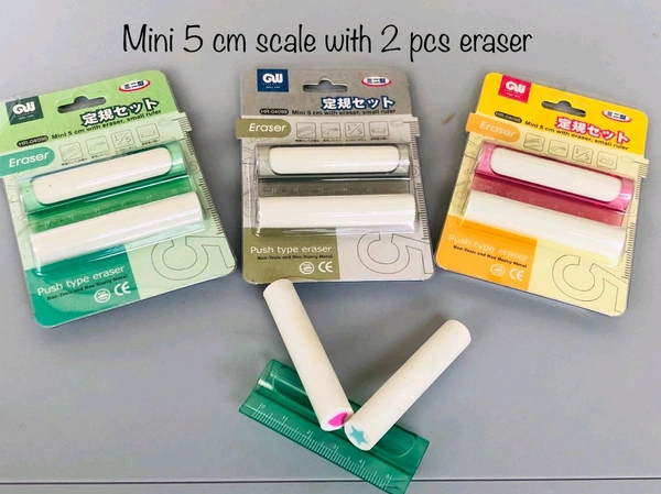 Cell Eraser with scale  (24pcs)