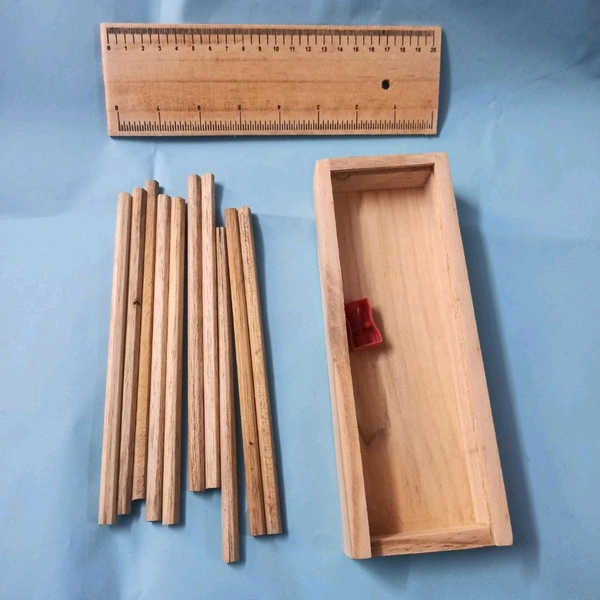 Wooden box colour pencil 