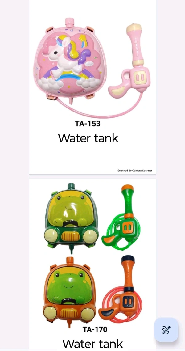 Water tank Unicorn and Dino
