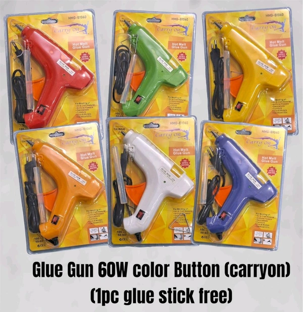 Glue gun 60w button colour 