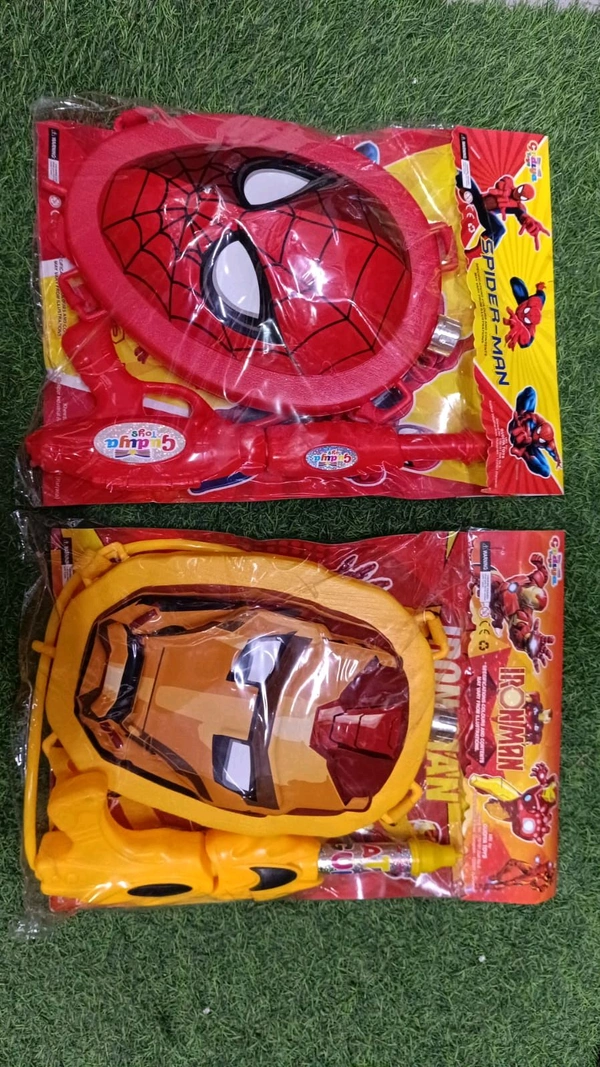 Water tank Iron man and spider man With light