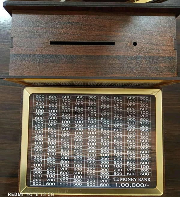 Wooden Money Bank Big