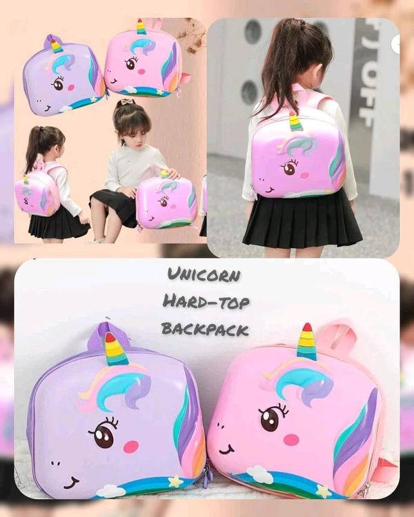 Unicorn Shape Hard Top Backpack 
