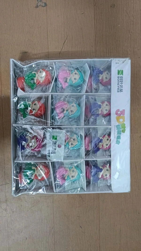 mermaid 3d eraser (48pcs box)