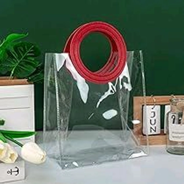 Premium Transparent/ translucent Gift Bags with Handle Big (10*12 inches)