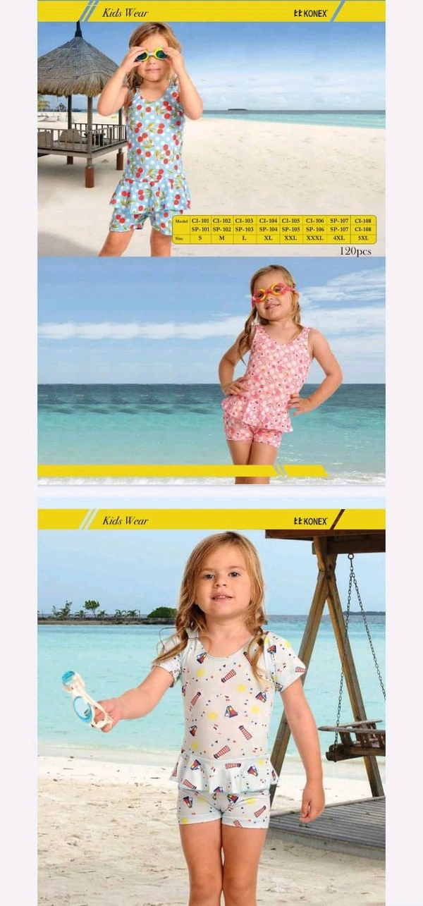 Girl's swiming costume without sleeves shorts attached (M)