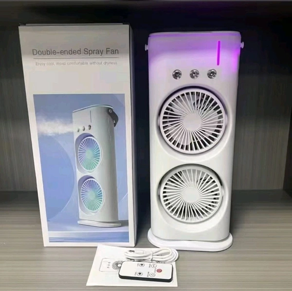 Double fan mist cooler fan