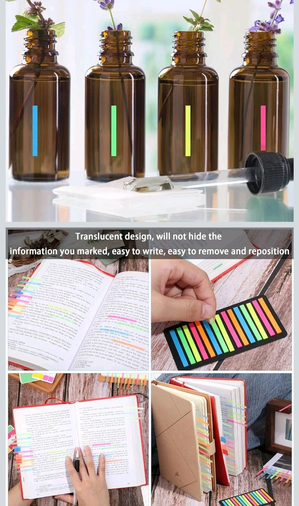 Translucent fluorescent sticky notes 300pc