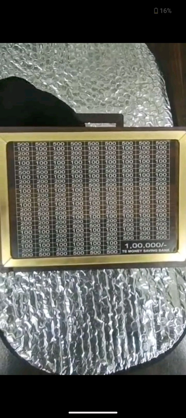 WOODEN MONEY BANK WITH HANDLE