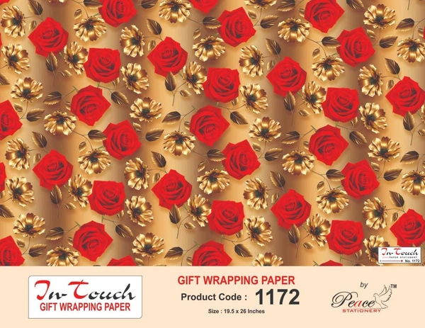 Gift Wrapping Sheet Flowers 