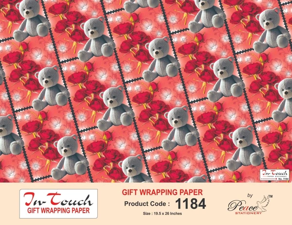 Gift Wrapping Sheet Flowers 