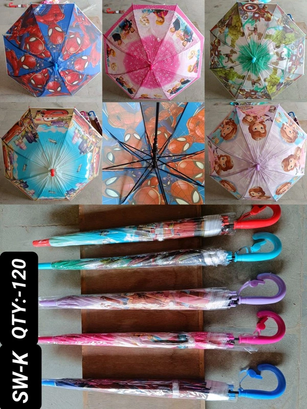 Mix print kids umbrella 