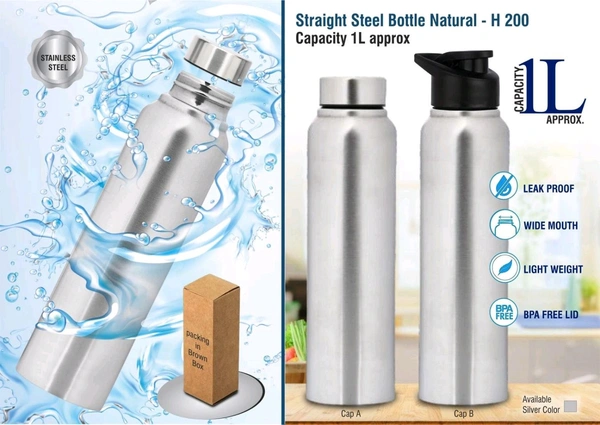 Steel fridge bottle 1000ml
