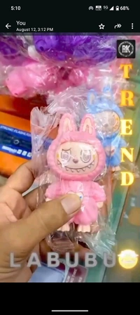 Labubu face changing keychain