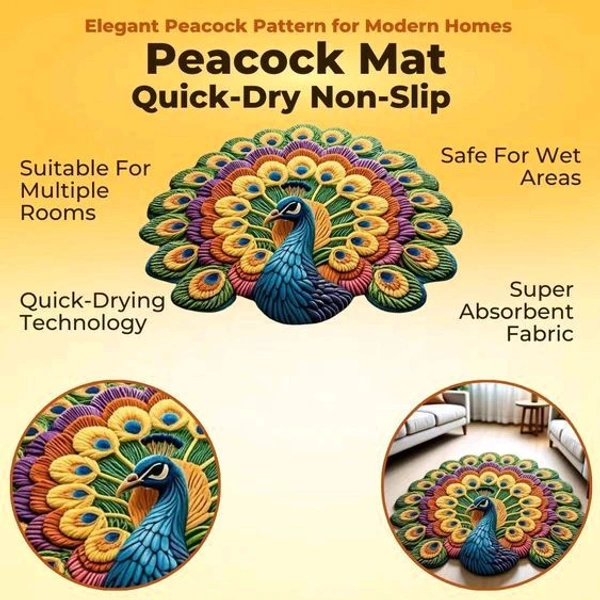 Peacock Mat - 12 pcs beow