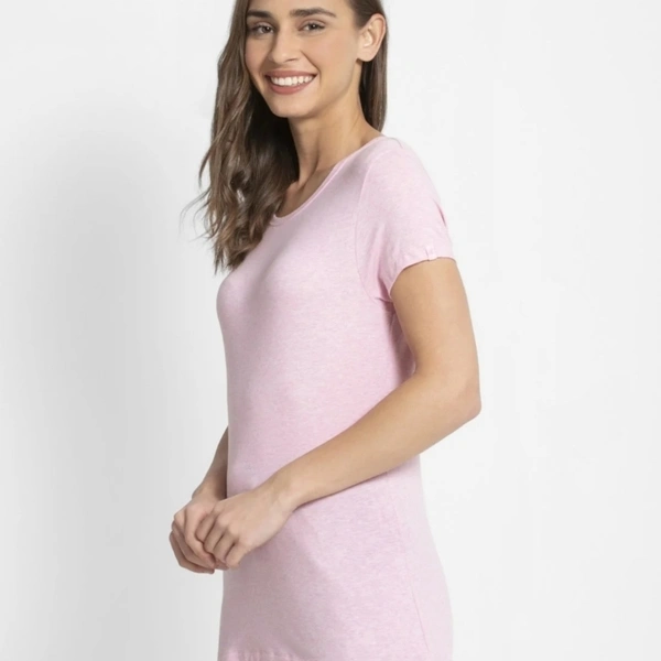 Jockey Women T- Shirts Style 1515 - Pink Lady Mel, M-(Stretchable 33 in - 35 in)