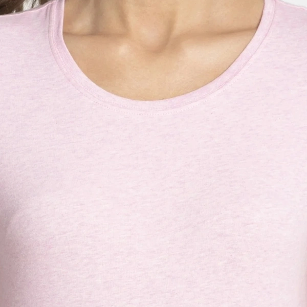 Jockey Women T- Shirts Style 1515 - Pink Lady Mel, M-(Stretchable 33 in - 35 in)
