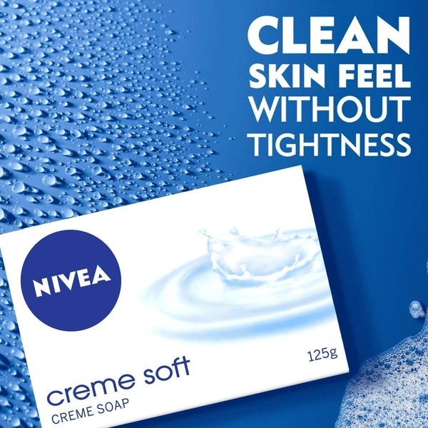  NIVEA Soap, Creme Soft, For Hands And Body, 125g Pack Off 4