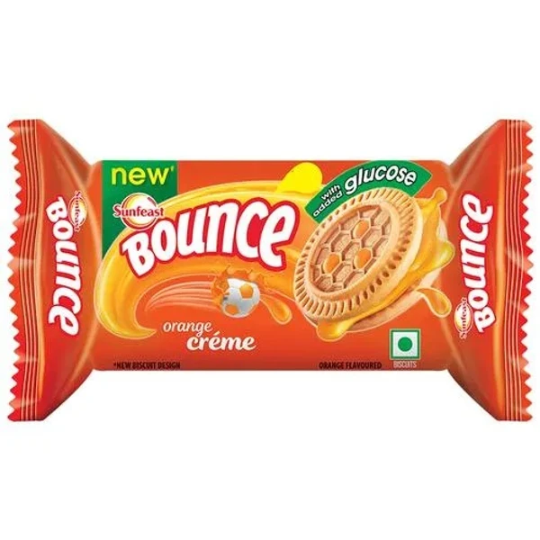 Sunfeast Bounce Biscuits - Orange Creme Cookies