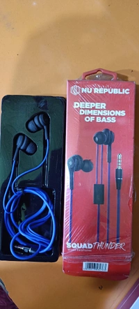NU REPUBLIC EARPHONE 3 MANTH WARNTEY  - Blue