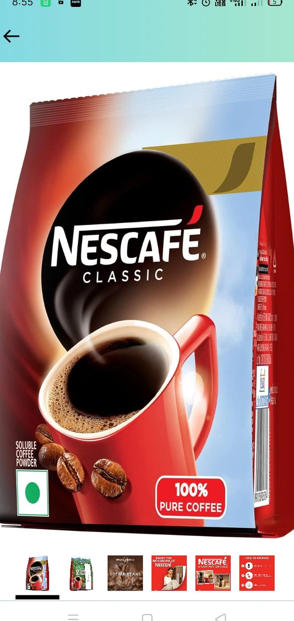 NESCAFE Classic Instant Coffee Powder, 200 g Jar