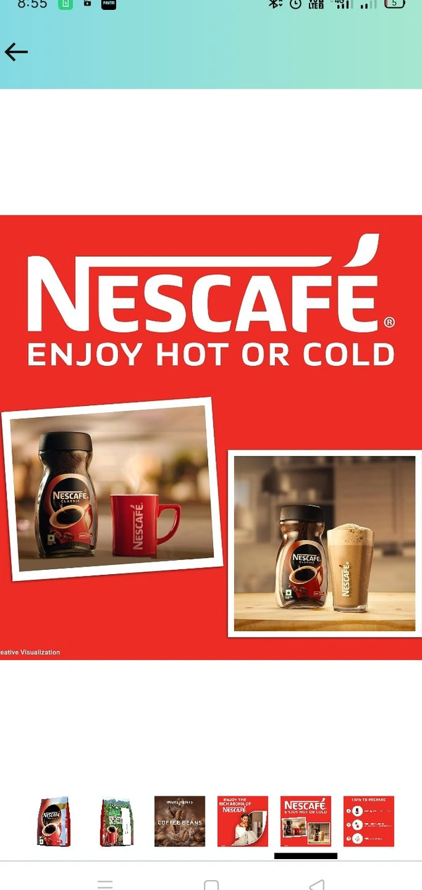 NESCAFE Classic Instant Coffee Powder, 200 g Jar