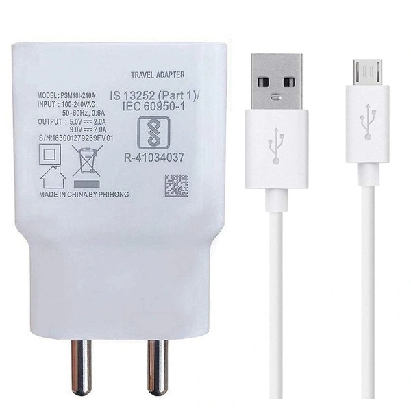 Vivo QC Mobile Charger/Adapter (White) | 18W Wall Charger | BIS Certified Quick Charge| Compatible for Smartphones, TWS, Gaming Console, Power Banks