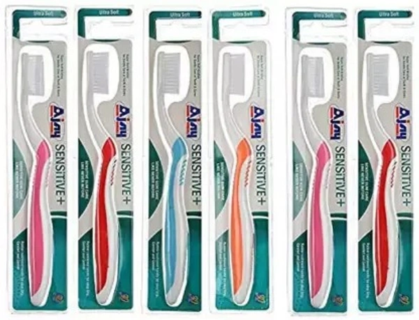 Ajay TOOTH BRUSH Ultra Soft Toothbrush  (6 Toothbrushes)