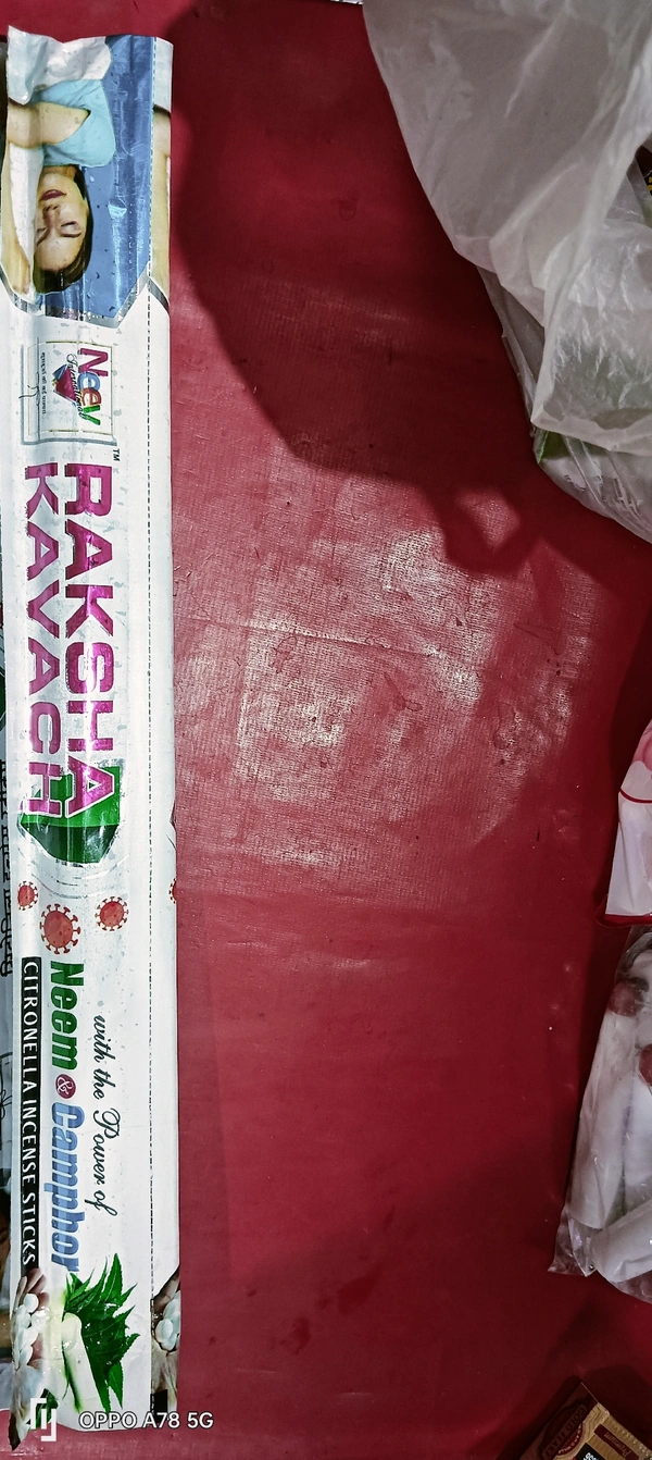 Raksha Kavach - White, 10 Sticks, Long